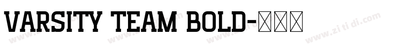Varsity Team Bold字体转换